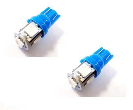 LAMPARAS LED 2821 5 PUNTAS 5050 SMD - AZUL 12V PAR
