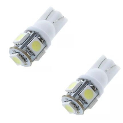 LAMPARAS LED 2821 5 PUNTAS 5050 SMD - BLANCO PIOJITO 12V PAR