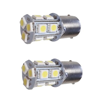 LAMPARAS 1 POLO 13 LED 5050 SMD - BLANCO 12V 1141 - 1156 - P21W PAR