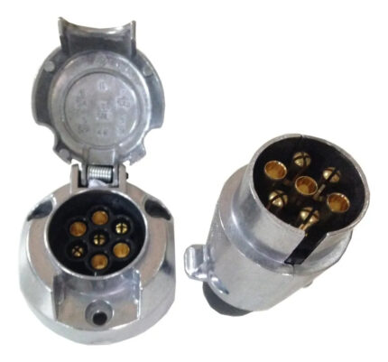 ACCESORIOS VARIOS CONECTOR DE TRAILER 7 PUNTOS METALICO JUEGO