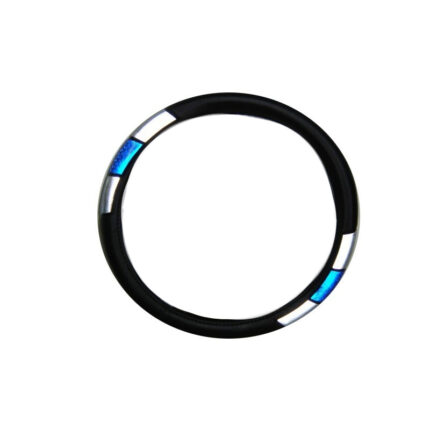 ACCESORIOS VARIOS CUBRE VOLANTE REFLECTIVO AZUL + GRIS P/CAMIONES 50 CM